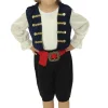 Kinderkostuum piraat met hoed jongen- 3 delig - Blauw - 5-6 jaar