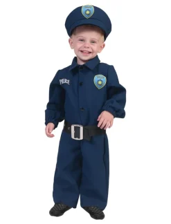 Kinderkostuum Politie Blauw - Maat 92