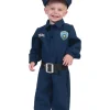 Kinderkostuum Politie Blauw - Maat 98