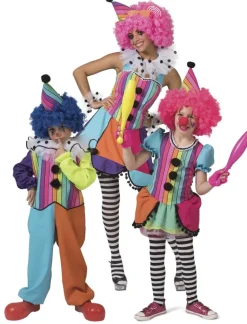 Kinderkostuum Rainbow Clown Meisje - Maat 104