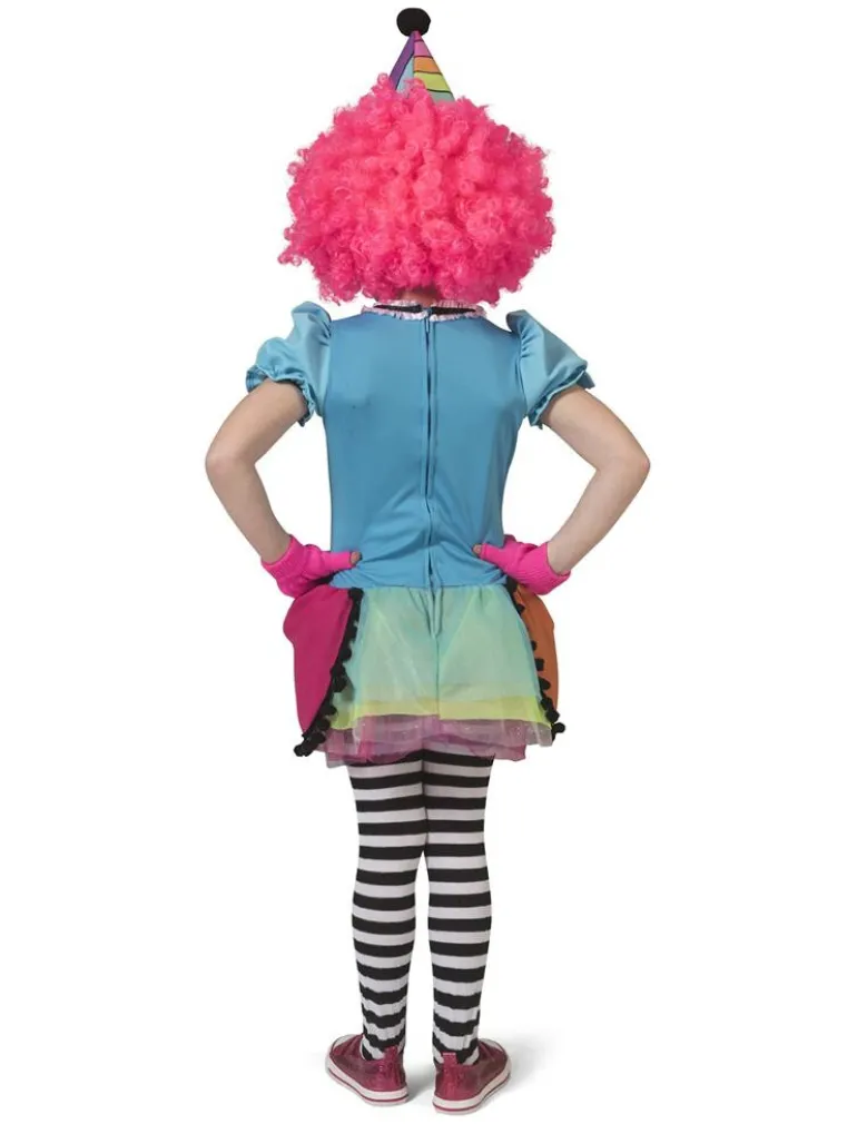 Kinderkostuum Rainbow Clown Meisje - Maat 104