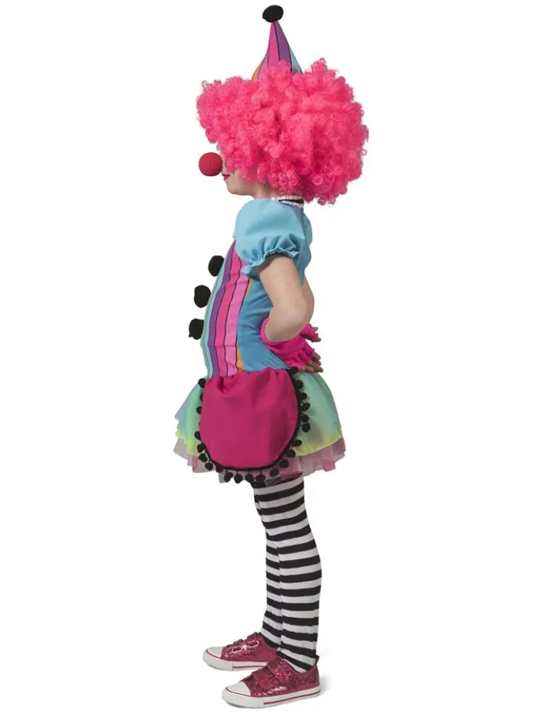Kinderkostuum Rainbow Clown Meisje - Maat 104