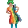 Kinderkostuum Regenboog Prinsessenjurk - Maat 140