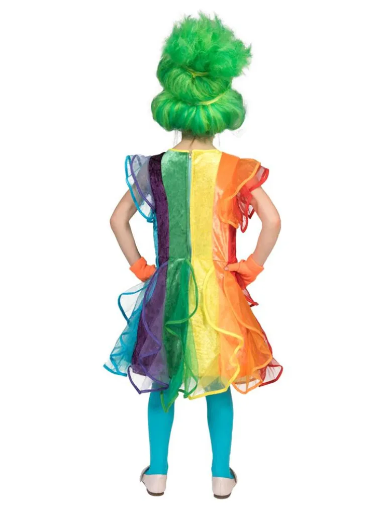 Kinderkostuum Regenboog Prinsessenjurk - Maat 140