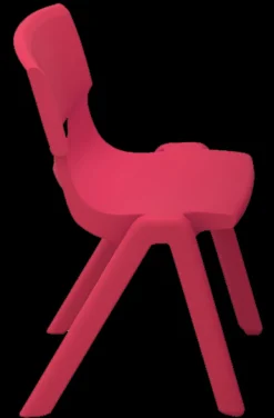 Kinderstoeltje 30 cm rood