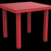 Kindertafel 62x62x56 cm rood