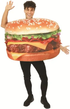 Kostuum Hamburger volwassenen - Foam - One Size