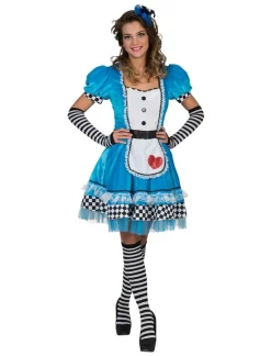 Kostuum Jurk Alice in Wonderland Vrouw - Maat 48/50
