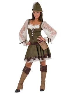 Kostuum Jurk Lady Marian Robin Hood - Maat 40/42