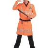 Kostuum Politieman Oranje - One Size