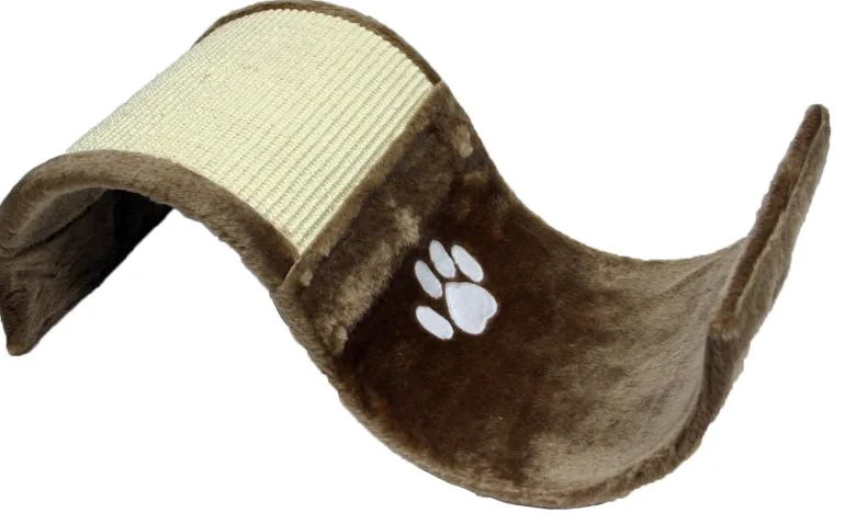 Krabplank wave bruin 55 x 28 x 18 cm