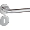Kruk inox met rozet en sleutelplaat