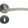 Kruk inox met rozet en sleutelplaat
