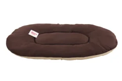 Kussen beige / bruin 80 x 55 x 9 cm