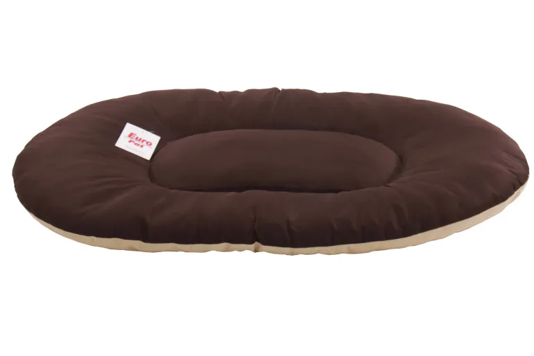 Kussen beige / bruin 90 x 60 x 9 cm