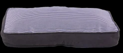 Kussen grijs streep 60 x 40 x 8 cm
