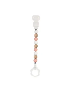 Lapidou fopspeenketting Roze-Wit-Beige