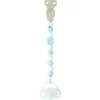 Lapidou Silicone Fopspeenhouder lichtblauw - wit