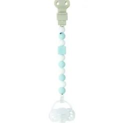 Lapidou Silicone Fopspeenhouder lichtblauw - wit
