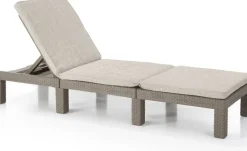 Ligbed Daytona wicker cappucino 195x64x22 cm