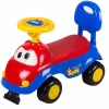 Loopauto blauw-rood met geluid
