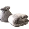 Luxe plaid Sherpa grijs 160x200 cm