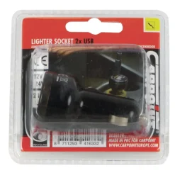 Mini oplader USB 12/24 V 2,1/1 OA