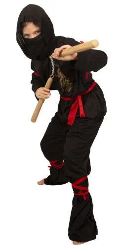 Ninja Kostuum Gouden Draak  - Maat 116