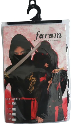 Ninja Kostuum Gouden Draak - Maat 140