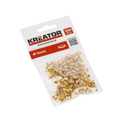 Oogjes messing 4 mm 200 stuks