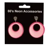 Oorringen Neon Fuchsia