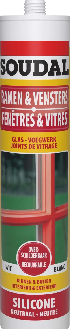 Overschilderbare silicone wit 310 ml
