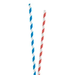 Party rietjes blauw 25 stuks