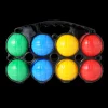 Petanqueballen 8 stuks plastiek