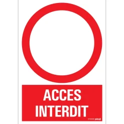 Pictogram accès interdit 23 x 33 cm