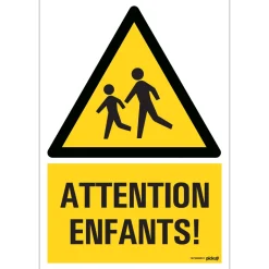 Pictogram attention enfants 23 x 33 cm