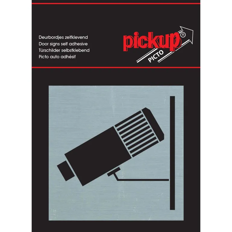 Pictogram camerabewaking aluminium