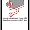 Pictogram camerabewaking 18 x 12 cm