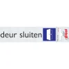 Pictogram deur sluiten aluminium 16,5 x 4,4 cm
