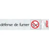 Pictogram défense de fumer aluminium 16,5 x 4,4 cm