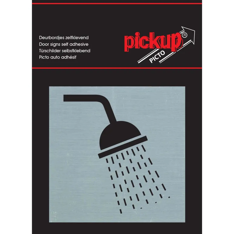 Pictogram douche aluminium