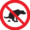 Pictogram hier geen hondenpoep  Ø 30 cm