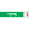 Pictogram ingang aluminium 6,5 x 4,4 cm