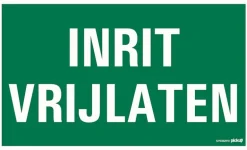 Pictogram inrit vrijlaten 33 x 20 cm
