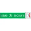 Pictogram issue de secours aluminium 16,5 x 4,4 cm