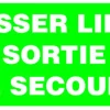 Pictogram libre sortie 30 x 15 cm