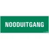 Pictogram nooduitgang 33 x 12 cm