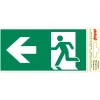 Pictogram nooduitgang links 10 x 20 cm