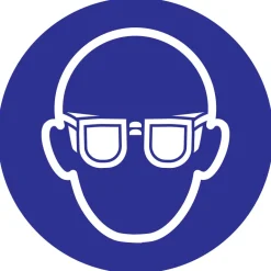 Pictogram oogbescherming Ø 18 cm