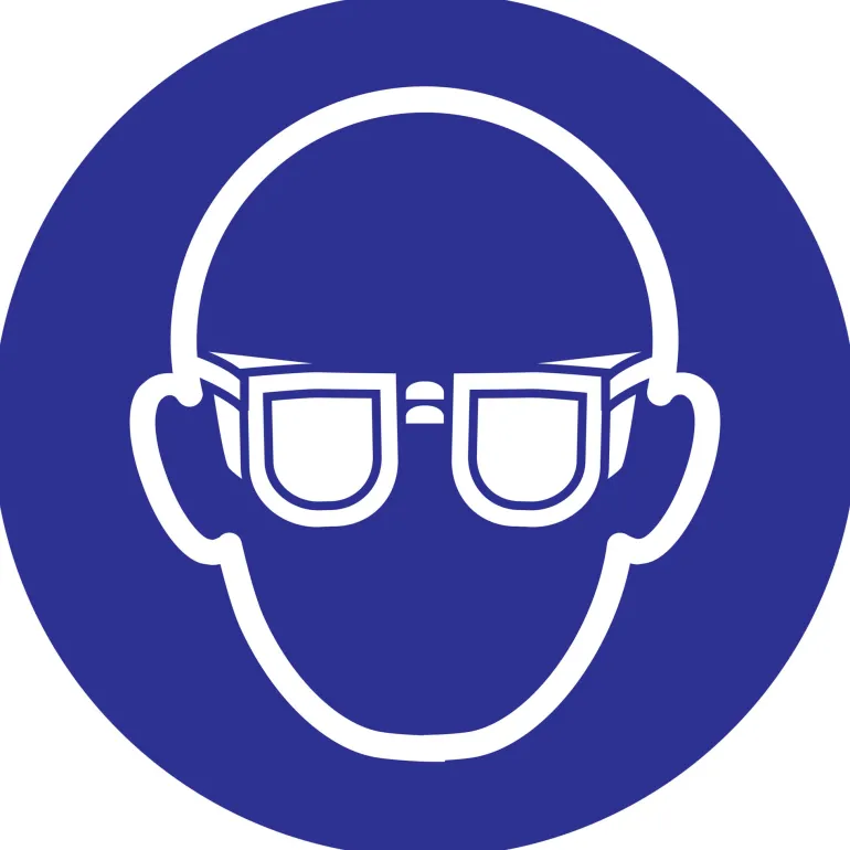 Pictogram oogbescherming Ø 18 cm